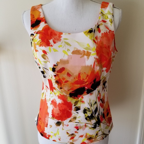 Kasper Floral Printed Sleeveless Top NWT - Picture 6 of 7